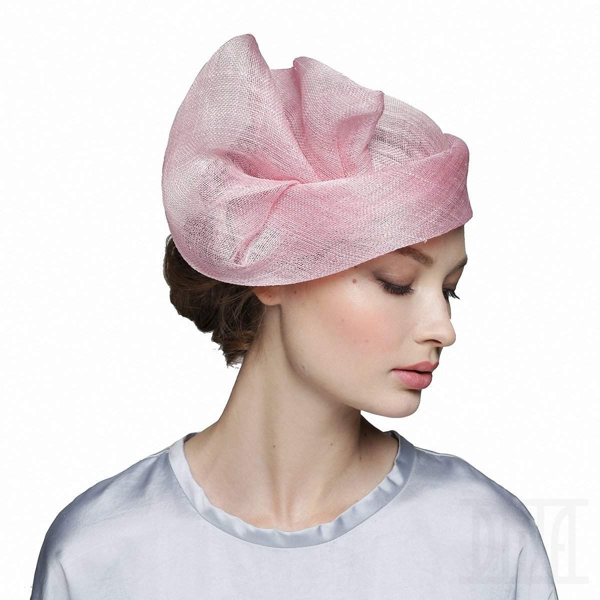 Pink Sinamay Cloche Hat